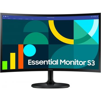 Монитор LED Samsung LS24D360GAUXEN S36GD, 24" FHD Curved 16:9 (1920x1080) VA, 100Hz, 250 cd/m2, 3000...