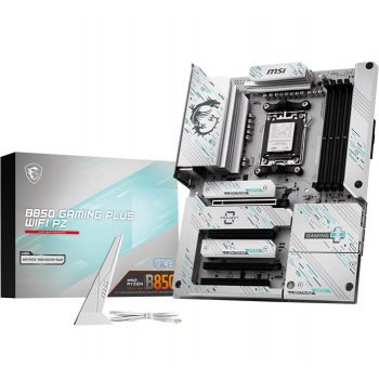 Дънна платка MSI B850 GAMING PLUS WIFI PZ, ATX, Socket AM5, Back Connectors, 4x DDR5 Dual Channel ...