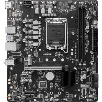 Дънна платка MSI PRO B760M-B DDR4, mATX, Socket 1700, Dual Channel DDR4 4800(OC)MHz, 1x PCIe x16 ...