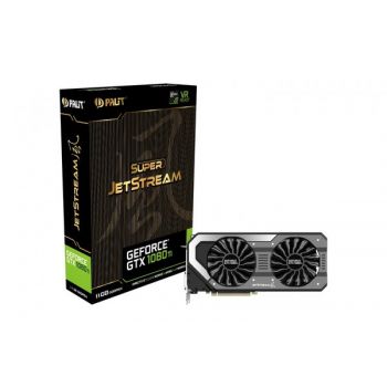 Видео карта втора употреба  PALIT Video Card GeForce GTX 1080Ti nVidia, Super Jetstream 11GB GDDR5X, 352bit, Dual DVI, HDMI, DPx3, 4710636269585
