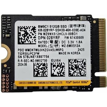 SSD SAMSUNG BM9C1 M.2 Type 2230 512GB PCIe Gen4x4 NVMe, 9MX512HCLV-00BD1