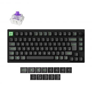 Безжична Механична клавиатура Lemokey P1 HE QMK 75% Black - HE Magnetic Switch - UK Layout