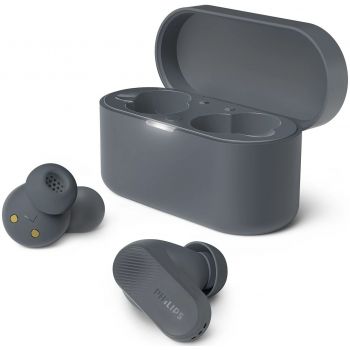 Слушалки PHILIPS True Wireless Earbuds IPX4 Make calls using single Up to 24 hours play time gray TAT3509GY/00