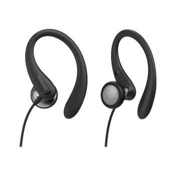 Слушалки PHILIPS InEar Earhook Headphones Black 15mm speaker driver optimizes wearing comfort TAA1105BK/00