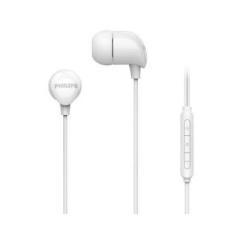 Слушалки PHILIPS In-ear headphones with mic 8.6mm drivers white TAE2146WT/00