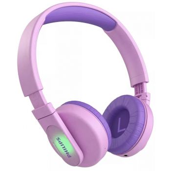Слушалки PHILIPS Kids Bluetooth headphones maximum volume limited 85 dB pink TAK4206PK