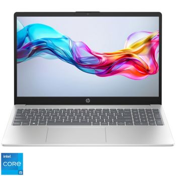 Лаптоп HP 15-fd0093nq, Core i5-1334U до 4.6 GHz, 15.6", Full HD, 16GB DDR4, 512GB SSD, Windows 11 Pro, Natural Silver