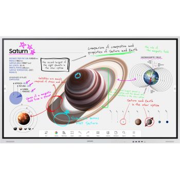 Дисплей Samsung Flip Pro Digital Flipboard 85i 4k Ir Touch Hdmi Usb-c Lan Wifi Wpa2 Ent Blueto Tizen 6.5 Soc 4x10w Landscapeonly 600x400 LH85WMBWLGCXEN