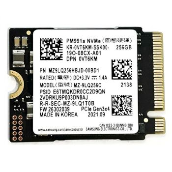 Твърд диск Samsung PM991a NVMe PCIe Gen3x4 M.2 256GB Internal SSD Black 2230