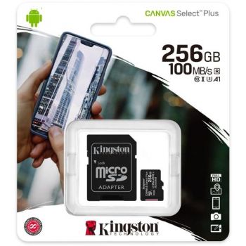 Карта памет KINGSTON 256 GB, Micro SDXC