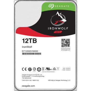 Bundle SEAGATE NAS HDD 12TB IronWolf 7200rpm 6Gb/s SATA 256MB cache 3.5inch 24x7 CMR for NAS and RAI...