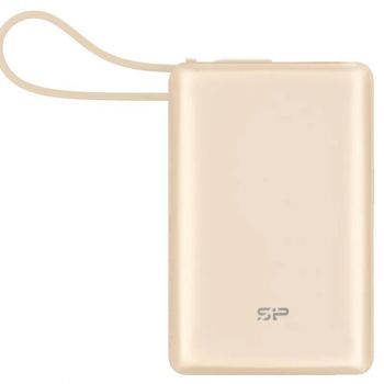 Зарядно устройство SILICON POWER Power Bank, CP10, 10000mAh, BSMI, PSE, INT., Champagne