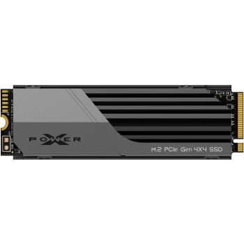 Твърд диск Silicon Power XS75 4TB SSD PCIe Gen4x4 & NVMe 1.4, DRAM-Less, 3DNAND,  Heatsink (10.8mm...
