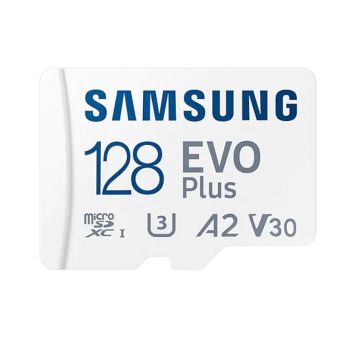 Карта памет Samsung EVO Plus, microSDXC, UHS-I, 128GB, Адаптер