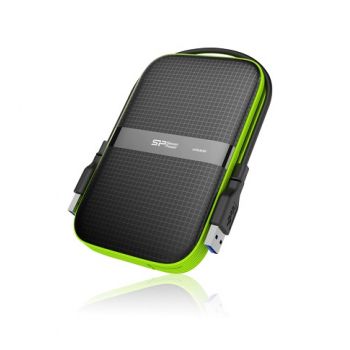 Твърд диск външен SILICON POWER Armor A60 1TB 2.5" HDD USB 3.0 удароустойчив черен външен диск
