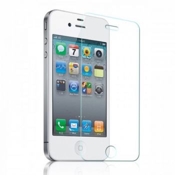 Стъклен протектор DeTech Tempered Glass за iPhone 4/4S, 0.3 mm, Прозрачен 