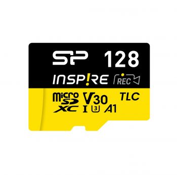 Карта памет Silicon Power Inspire 128GB, microSDXC, Class 10, SD Adapter