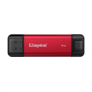 Флаш памет Kingston Dual USB-A/C Portable SSD 1TB - Black/Red