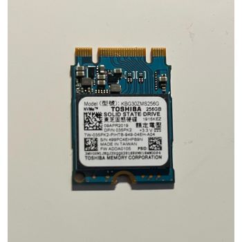 Твърд диск SSD Client TOSHIBA KBG30ZMS256GA SSD TOSHIBA (BGA(2230), 256GB, NVMe/PCle, TLC (BiCS Flash))