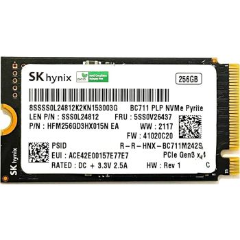 Твърд диск SSD диск за лаптоп SK Hynix BC711 HFM256GD3HX015N 256 GB NVMe 42mm Solid State Drive