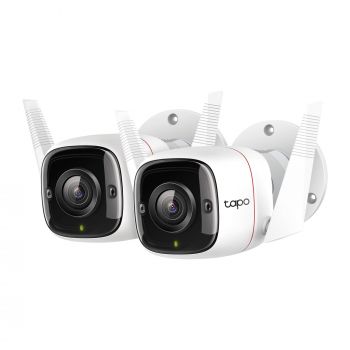 Външна охранителна WiFi камера TP-Link Tapo C310P2, 3MP - комплект от 2 броя