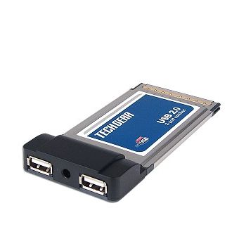 Адаптер TECH GEAR 2-Port USB 2.0 PCMCIA
