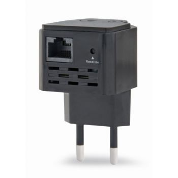 Усилвател GEMBIRD WNP-RP300-03-BK Wi-Fi repeater, 300 Mbps, черен