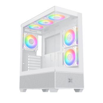 Кутия за компютър XIGMATEK Alphard Arctic (WH,EATX,U3x1&U2x2,Front&Left TG,5PCS G20A Arctic Reverse&...