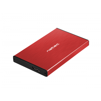 Чекмедже за твърд диск 2,5&rsquo;&rsquo;, Natec Rhino Go, USB 3.0, червен